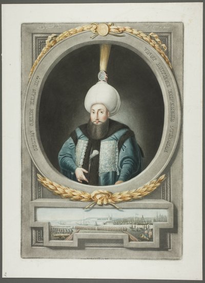 Selim Kahn III, uit Portretten van de keizers van Turkije door John Young