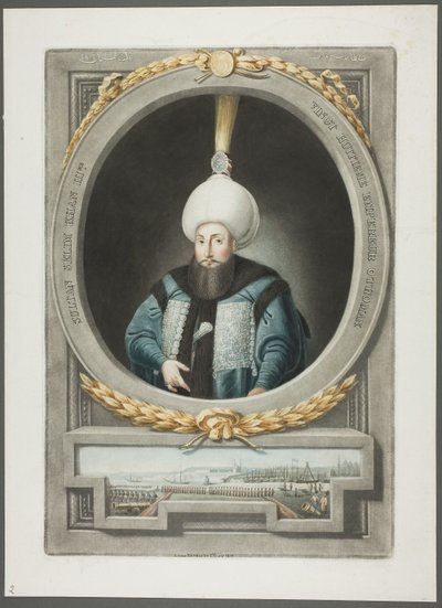 Selim Kahn III, uit Portretten van de Keizers van Turkije door John Young