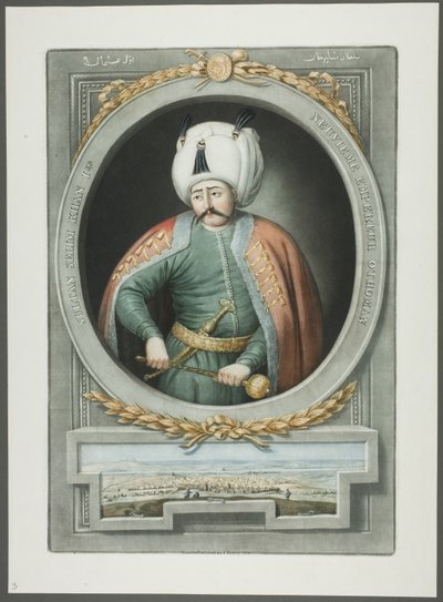 Selim Kahn I, uit Portretten van de Keizers van Turkije door John Young