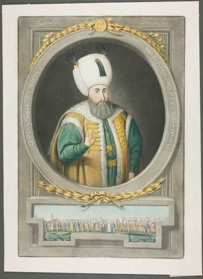 Soliman Kahn I, uit Portretten van de keizers van Turkije door John Young