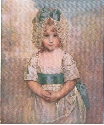 Charlotte Augusta Papendier op vijfjarige leeftijd, Bibbys Annual, 1916-17 door John after Hoppner