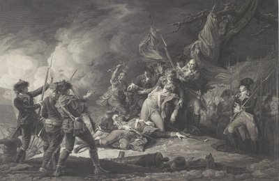 De Dood van Generaal Montgomery, In de Aanval op Quebec, december 1775, 1798 door John after Trumbull