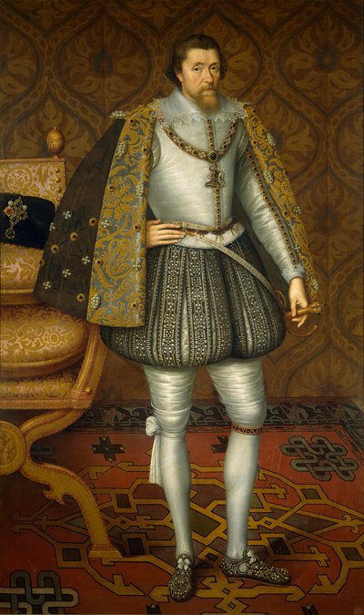 Portret van Koning James I van Engeland (1566-1625) door John de Critz