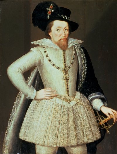 James I, halflang portret door John de Critz