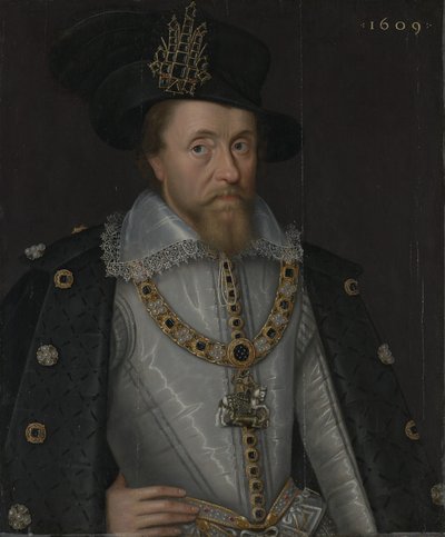 Koning James I van Engeland en VI van Schotland (1566-1625) door John de Critz