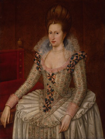 Koningin Anna van Denemarken, c.1605 door John de the Elder (attr. to) Critz