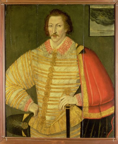 Portret van een heer, vermoedelijk Thomas Cavendish door John the Younger Bettes