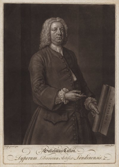 William Caslon, Engelse typograaf door John the younger Faber