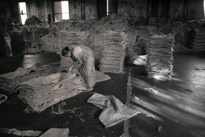 Jutefabriek, Kolkata, India, 2017 (foto) door Jon Nicholson