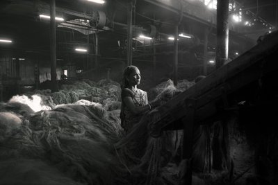 Jutefabriek, Kolkata, India, 2017 (foto) door Jon Nicholson
