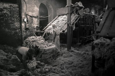Jutefabriek, Kolkata, India, 2017 (foto) door Jon Nicholson