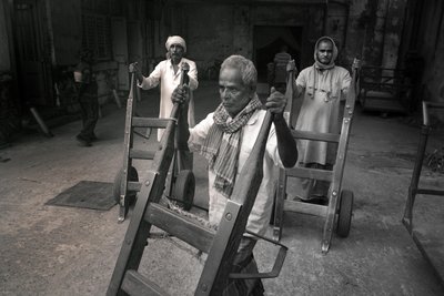 Jutefabriek, Kolkata, India, 2017 (foto) door Jon Nicholson