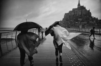 Op weg naar Mont St Michel, 2022 (foto) door Jon Nicholson