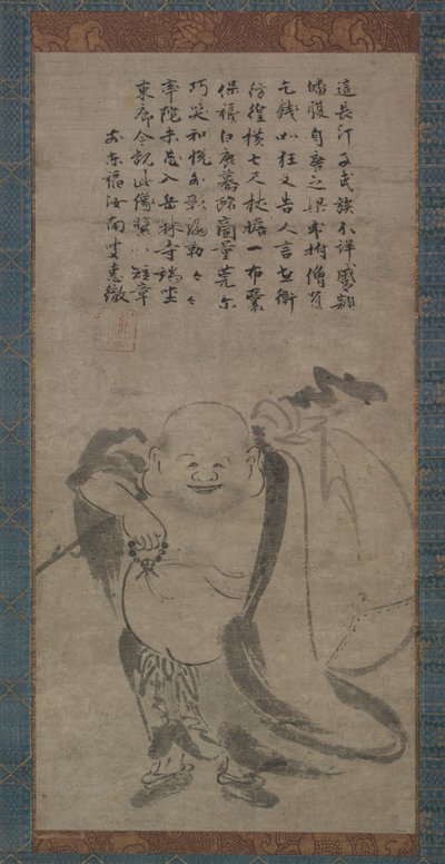Hotei, late 1400s door Jonan Etetsu