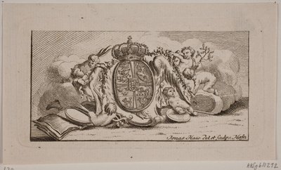 Vignet met rijkswapen door Jonas Haas