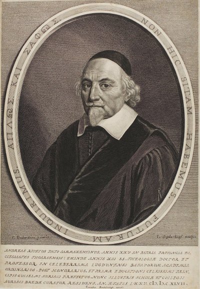 Portret van André Rivet door Jonas Suyderhoef