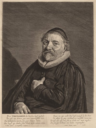 Adriaen Tegularius door Jonas Suyderhoff after Frans Hals