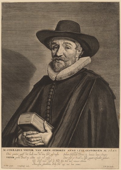 Conrad Vietor van Aken door Jonas Suyderhoff after Frans Hals