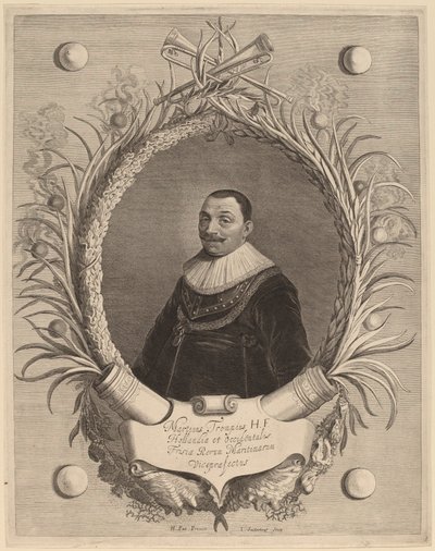 Martin van Tromp door Jonas Suyderhoff after Hendrik Gerritsz Pot