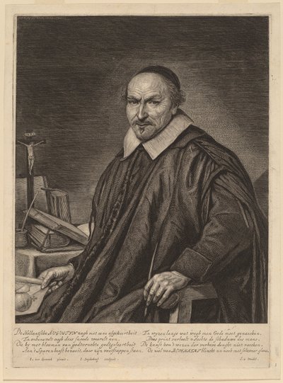 Augustyn Bloemaert door Jonas Suyderhoff after Johannes Cornelisz Verspronck