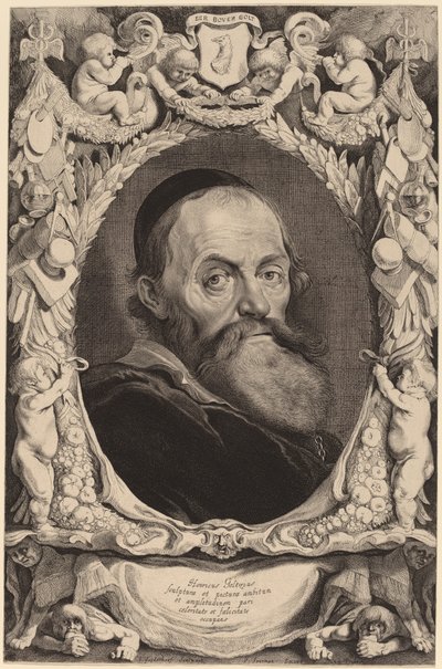 Hendrick Goltzius door Jonas Suyderhoff after Pieter Claesz Soutman