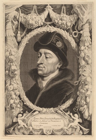 Jan zonder Vrees, Hertog van Bourgondië door Jonas Suyderhoff after Pieter Claesz Soutman