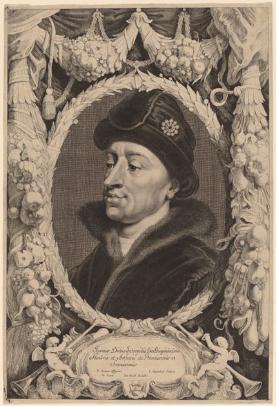 Jan zonder Vrees, hertog van Bourgondië door Jonas Suyderhoff after Pieter Claesz Soutman