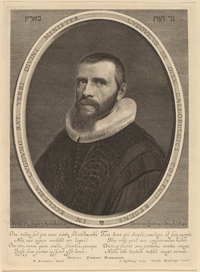 Lodewijk de Dieu door Jonas Suyderhoff after Pieter Dubordieu