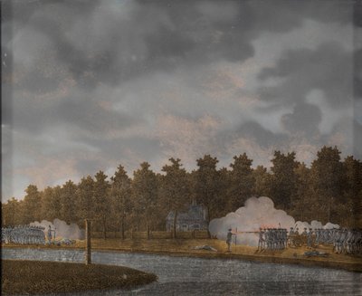Vuurgevecht aan de Vaartse Rijn bij Jutphaas door Jonas Zeuner