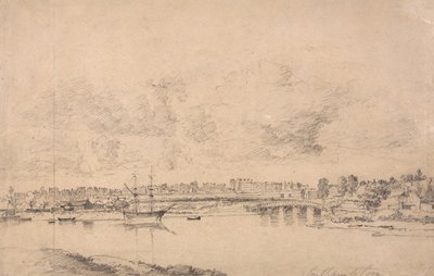 Southampton en Northam vanaf de rivier Itchen door Jonathan Fisher