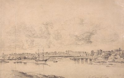Southampton en Northam vanaf de Rivier Itchen door Jonathan Fisher