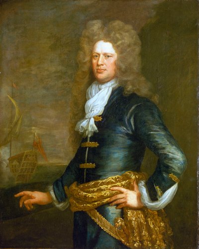 Admiraal Sir John Balchen (1670-1744), ca. 1695 door Jonathan Richardson