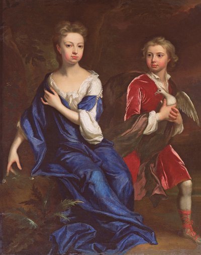 Lady Catherine en de Eerwaarde Robert Herbert door Jonathan Richardson