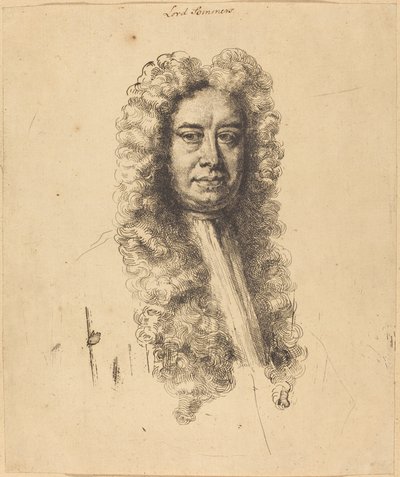 John, Lord Somers door Jonathan Richardson, Sr.