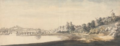 De brug en het kasteel bij Rochester door Jonathan Skelton