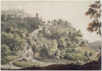 Tivoli: Een uitzicht op de villa van Maecenas, 1858 door Jonathan Skelton