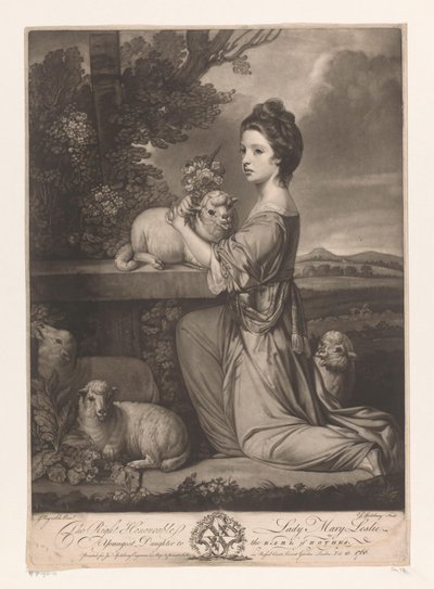 Portret van Mary Leslie door Jonathan Spilsbury