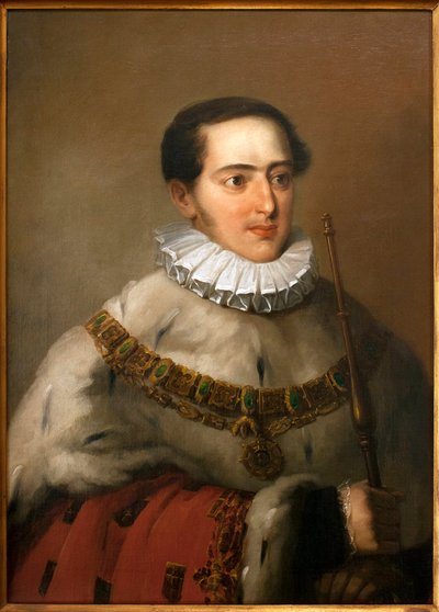 Portret van Don Miguel I (Michael I van Portugal) door João Baptista Ribeiro