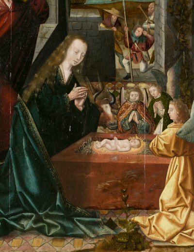 Drieluik van Bethlehem, circa 1540 door Joos van (attr. to) Cleve