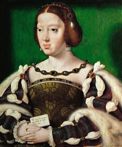 Portret van koningin Eleonora van Oostenrijk door Joos van Cleve