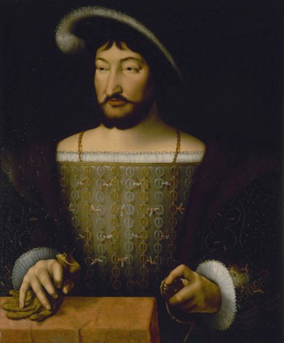 Portret van Frans I, Koning van Frankrijk, c.1535 door Joos van Cleve