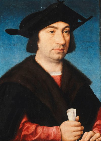 Portret van Stefano Raggio, halflang door Joos van Cleve