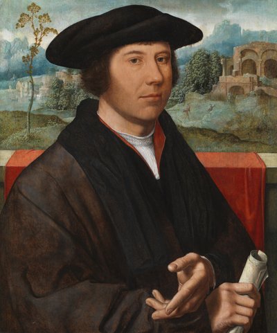 Portret van een man, 1528-29 door Joos van Cleve