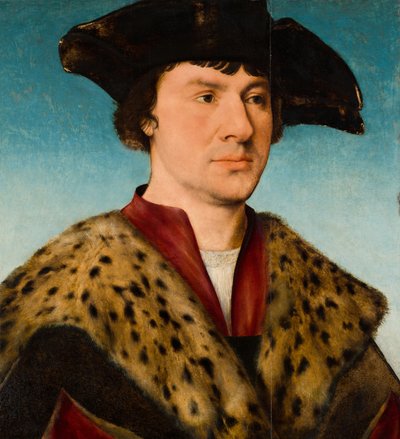 Portret van een man door Joos van Cleve