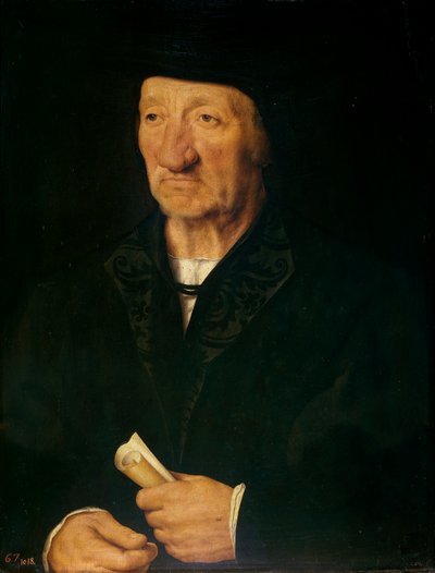 Portret van een Oude Man, 1525-7 door Joos van Cleve