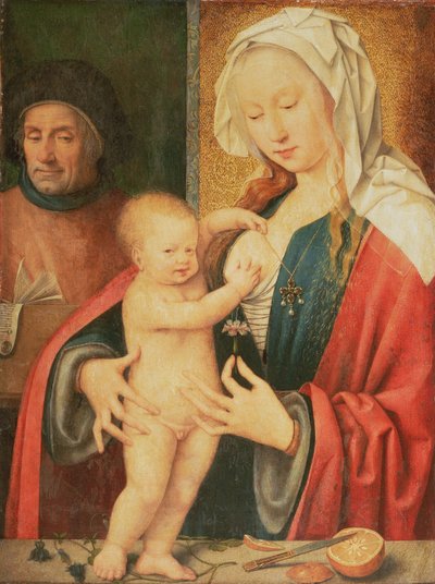 De Heilige Familie door Joos van Cleve
