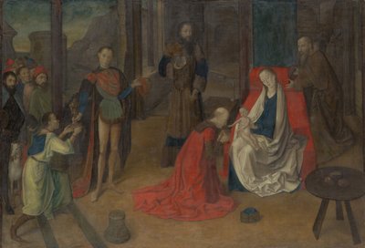 De aanbidding der wijzen, ca. 1465 door Joos van Wassenhove