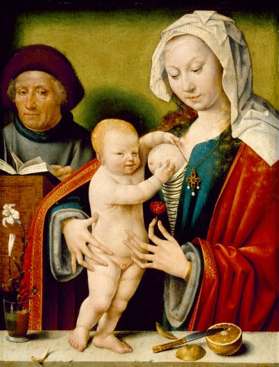 De Heilige Familie door Joos van and workshop Cleve