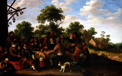 Dorpsfeest door Joost Cornelisz. Droochsloot