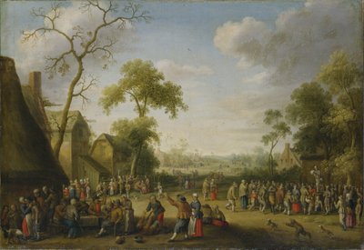 Dorpsscène, 1637 door Joost Cornelisz. Droochsloot